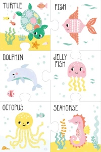 Ocean Friends - Pull-Out double-sided Jigsaw Book #BK053 - Img 6