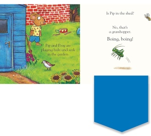 Pip and Posy: Where are you? -In the Garden- Felt Flaps, Axel Scheffler #BK396 - Img 2