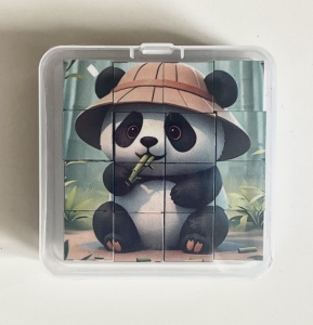 Puzzle Cuburi Magnetice, 6 in 1, Model Animale, 16 cuburi #JJ5581 - Img 8