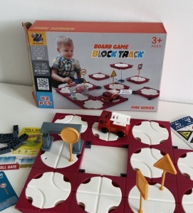 Set asamblare Circuit tip Puzzle cu Masinuta electrica, 42 piese #JJ5378 - Img 3