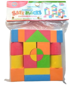 Set Blocuri de Constructie din Spuma EVA, 20 piese, Multicolor #JJ5382