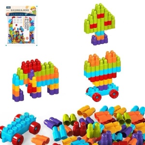 Set Cuburi de Constructie, 40 piese, multicolor #JJ5388