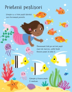 Activitati cu sirene. Scrie si sterge ( Usborne) #CR101 - Img 2