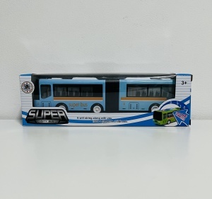 Autobuz articulat cu Lumini si Sunete, 26 cm, Albastru #JJ5501 - Img 3