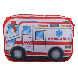 Cort de Joaca pentru copii Ambulanta, plabil, cu gentuta de depozitare #JJ5224 - Img 10