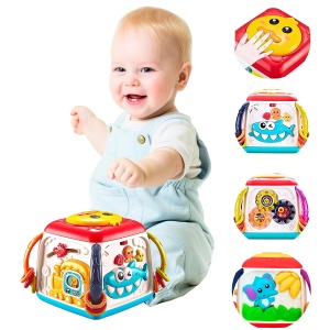 Cub Educativ Interactiv cu Activitati 6 in 1 pentru bebelusi #JJ5351 - Img 2