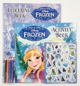 Disney Frozen: Activity Pack (Colouring book, Activity book, Sticker, pencils) #BK500 - Img 5