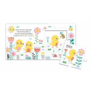 Farm Friends - Pull-Out double-sided Jigsaw Book #BK028 - Img 2
