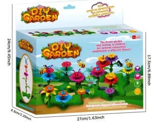 Joc Creativ de asambalare Gradina cu Flori, 72 piese, Multicolor #JJ5551 - Img 3