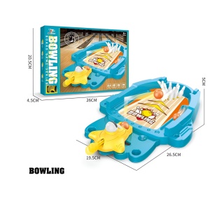 Joc de Masa Interactiv Mini Bowling cu mingi si popice incluse, Albastru #JJ5174 - Img 3