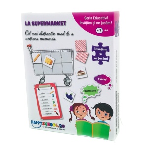 Joc Educativ Bilingv în Română și Engleză “La Supermarket” cu Liste de cumpărături #JJ5127 - Img 5