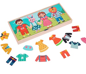 Joc educativ din lemn tip Montessori usucă și îmbracă hainele, cutie de depozitare#JJ5095 - Img 6