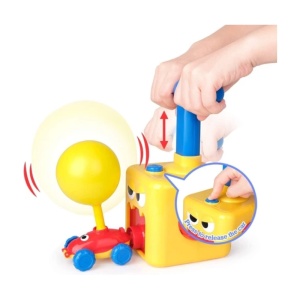 Jucarie distractiva Pompa de umflat baloanele, Lansator cu 2 Masinute #JJ5368 - Img 3