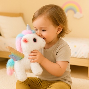 Jucarie interactiva de Plus Unicorn, Merge si da din cap, Sunete #JJ5399 - Img 5