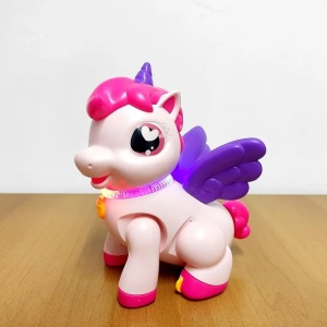Jucarie Interactiva Unicorn Dansator cu Lumini si Muzica #JJ5439 - Img 4