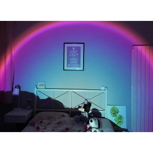 Lampa de Veghe Apus de Soare, proiectie Multicolora, cu Telecomanda, alimentare USB #JJ5331 - Img 5