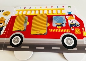 My Fun Fire Engine - Lift the Flaps -Priddy Books #BK506 - Img 4