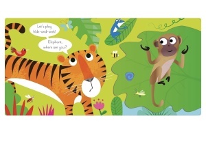 Play Hide and Seek With Tiger - Lift the Flaps- Usborne #BK555 - Img 2