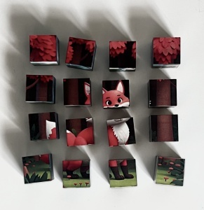 Puzzle Cuburi Magnetice, 6 in 1, Model Animale, 16 cuburi #JJ5581 - Img 5