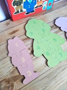 Set 6 puzzle-uri cu piese mari, din carton gros - Meserii, 33 piese #JJ5316 - Img 8