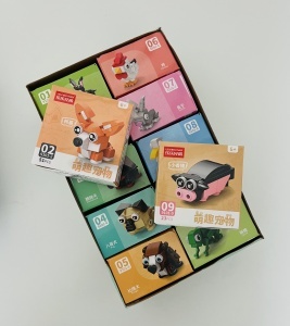 Set de Constructie cu 10 Animale ambalate individual, din ABS, total 361 piese #JJ5123 - Img 2