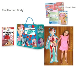Set educativ Corpul Uman - Puzzle Mare si Carte, 130 cm x 45 cm #JJ5256 - Img 2