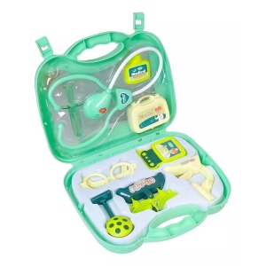 Set Trusa Medicala in Gentuta cu Ochelari, Stetoscop si Accesorii Medicale, 13 piesePlastic #JJ5522 - Img 4