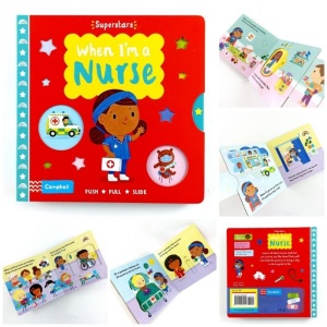 🌈Oferta zilei❗️When I’m a Nurse - Push-Pull-Slide - Campbell #BK010 - Img 5