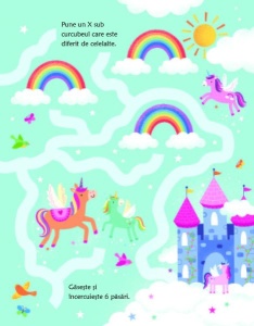 Activitati cu unicorni. Scrie si sterge ( Usborne) #CR104 - Img 5