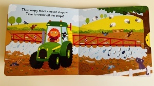 Busy Tractor - Push-pull-slide - Campbell #BK527 - Img 4