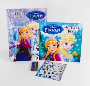 Disney Frozen: Activity Pack (Colouring book, Activity book, Sticker, pencils) #BK500 - Img 2