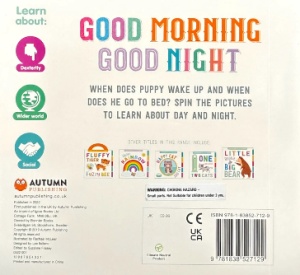 Good Morning, Good Night: A Spinning Book about Day and Night #BK227 - Img 6
