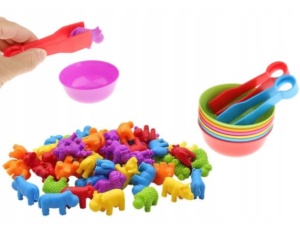Joc de Sortare Culori si Clasificare Animale, 44 piese, Multicolor #JJ5550 - Img 2