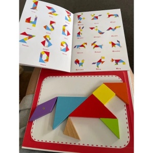 Joc Tangram Magnetic din Lemn #JJ5089 - Img 3