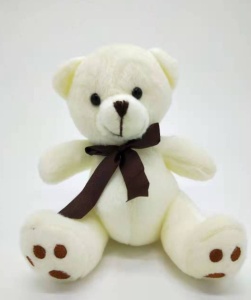 Jucarie de Plus Ursulet cu Fundita satinata, 20 cm, #JJ5418 - Img 4