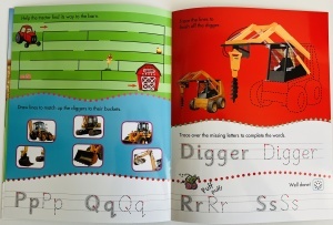 Learn to Write - Wipe Clean - Tractors and Diggers #BK364 - Img 6