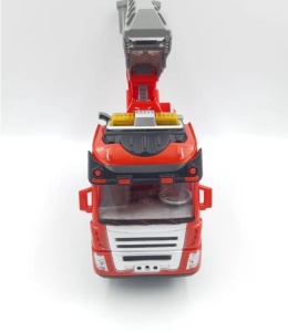 Mașină de pompieri cu pulverizator de apă, sunete și lumini, design realist, Rescue Fire Truck #JJ5041 - Img 9