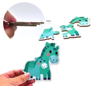 Set 6 Puzzle-uri cu Piese Mari, din carton gros - Animale Domestice #JJ5098 - Img 3