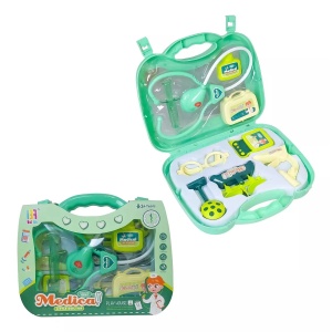 Set Trusa Medicala in Gentuta cu Ochelari, Stetoscop si Accesorii Medicale, 13 piesePlastic #JJ5522