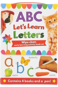 Wipe Clean: ABC Let's Learn Letters - 4 Book Set (Inc Pen) #BK410 - Img 6