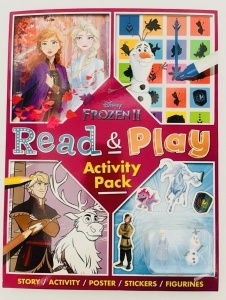 🌈Oferta Zilei❗️ Disney Frozen 2: Read & Play Activity Pack (Story book, Activity book, Figurines, Poster, Sticker) #BK220 - Img 5
