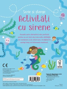 Activitati cu sirene. Scrie si sterge ( Usborne) #CR101 - Img 6