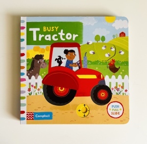 Busy Tractor - Push-pull-slide - Campbell #BK527