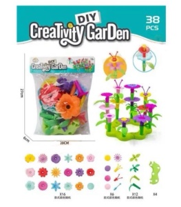 Joc Creativ de asambalare Gradina cu Flori, 38 piese, multicolor #JJ5232