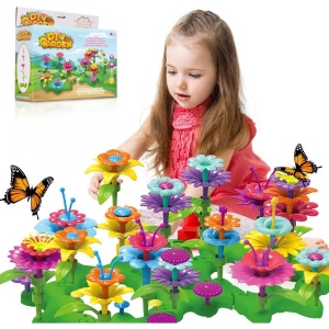 Joc Creativ de asambalare Gradina cu Flori, 72 piese, Multicolor #JJ5551