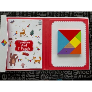 Joc Tangram Magnetic din Lemn #JJ5089