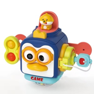 Jucarie Busy Cub Montessori cu Activitati, Model Pinguin #JJ5498