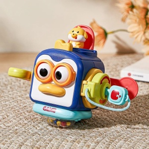 Jucarie Busy Cub Montessori cu Activitati, Model Pinguin #JJ5498 - Img 9