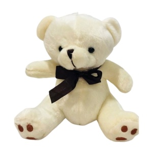 Jucarie de Plus Ursulet cu Fundita satinata, 20 cm, #JJ5418