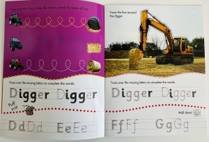 Learn to Write - Wipe Clean - Tractors and Diggers #BK364 - Img 3